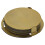 URBN Living (Brass Gold) 7 Pcs 9cm Round Circle Brush Metal Drinks Coaster 1
