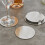 URBN Living (Nickel Silver) 7 Pcs 9cm Round Circle Brush Metal Drinks Coaster 4