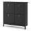 Barcelona Shoe cabinet 4 compartments in Matt Black 10