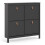 Barcelona Shoe cabinet 4 compartments in Matt Black 1