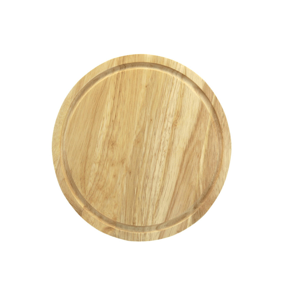 Round Bread Board Hevea Wood 30cm
