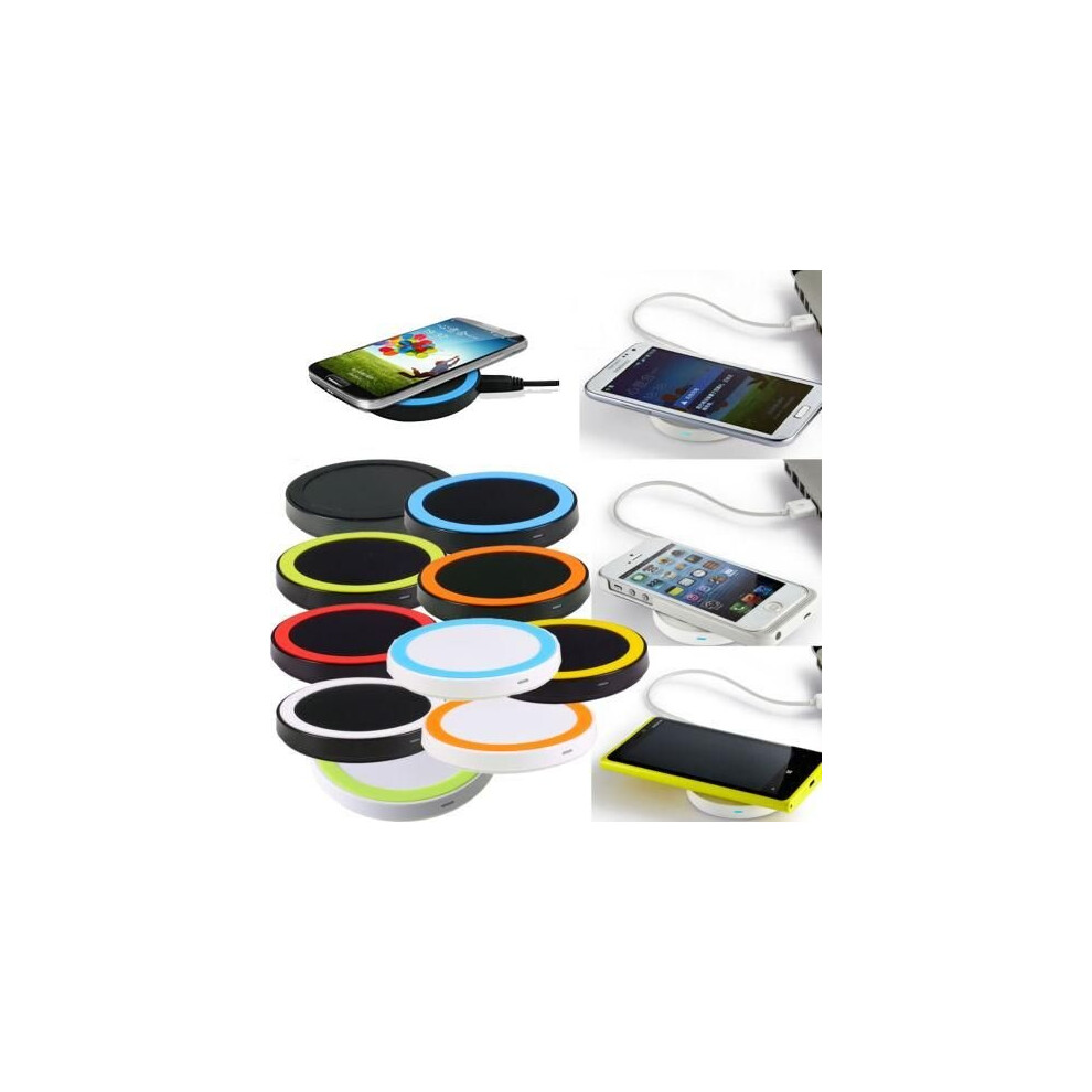 () Wireless Charger Qi Enabled Devices Mobile Phones White/Yellow 5055546034595