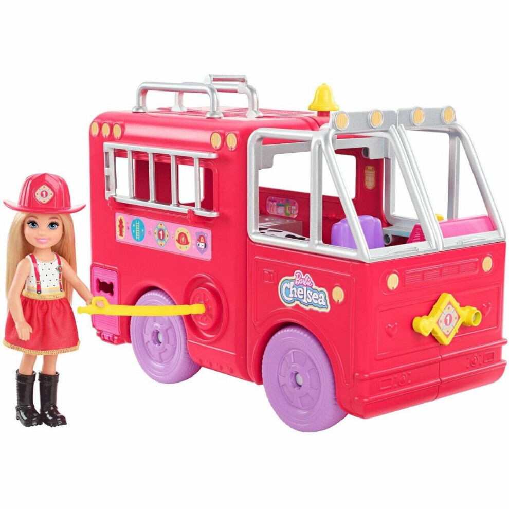 Barbie Chelsea Fire Truck Playset