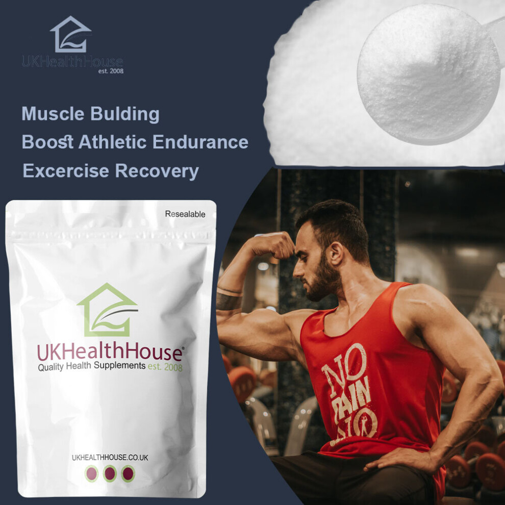 Pure Glutamine 500g Powder - Amino Acids 100% L-Glutamine, Recovery