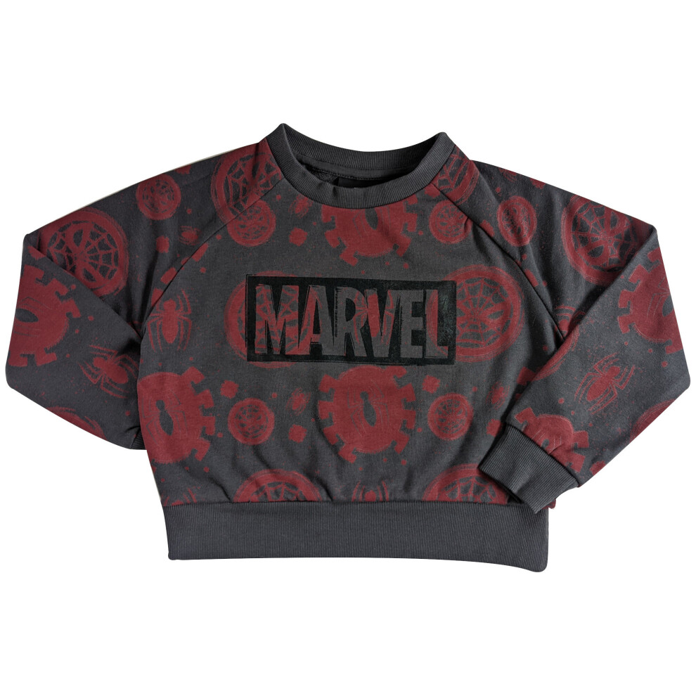 (11-12 Years / 146-152 cms) Spider-man - Girls Crew Sweater