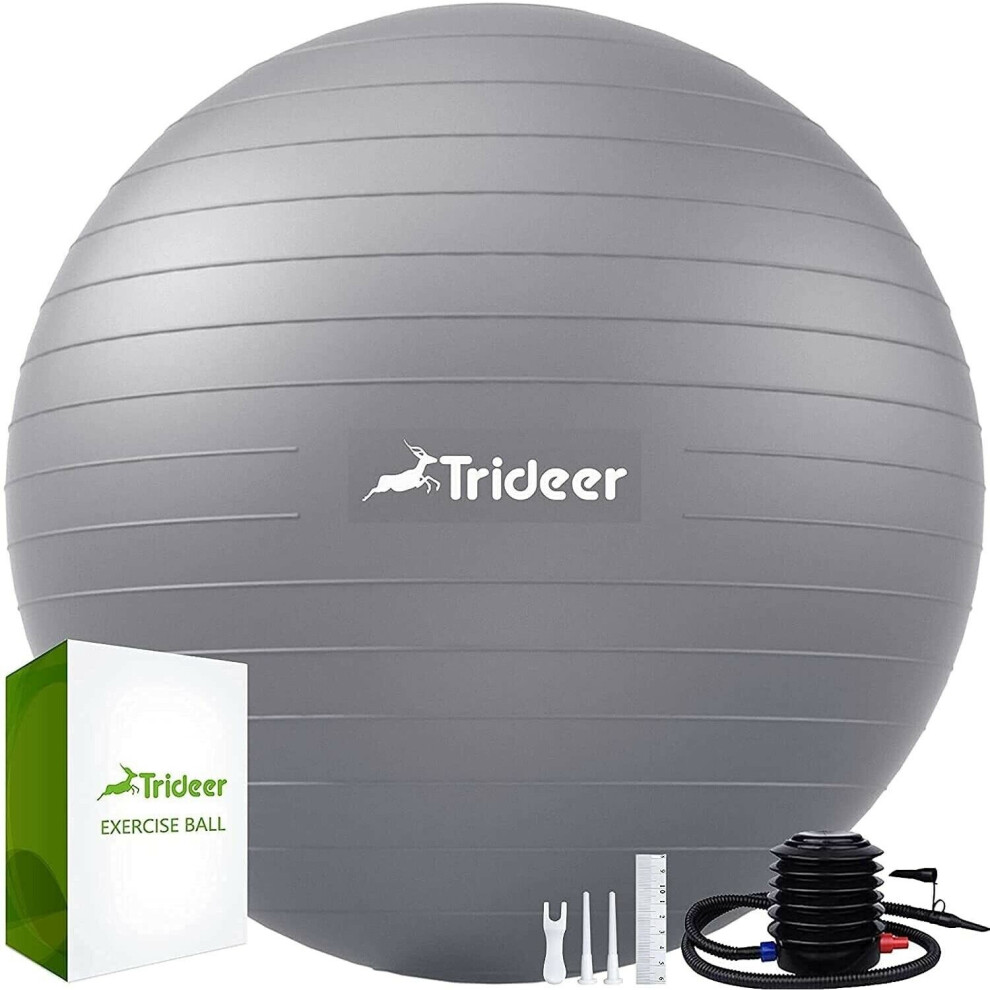 Trideer Extra Thick Yoga Ball 75cm Anti Burst Pilates Fitness Pregnancy Ball