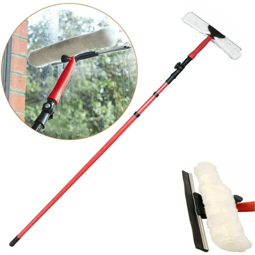 3.5M Telescopic Conservatory Window Glass Cleaner Kit with Squeegee 2