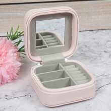 Widdop Sophia Nude Leatherette Storage Jewellery Box Gift Collection