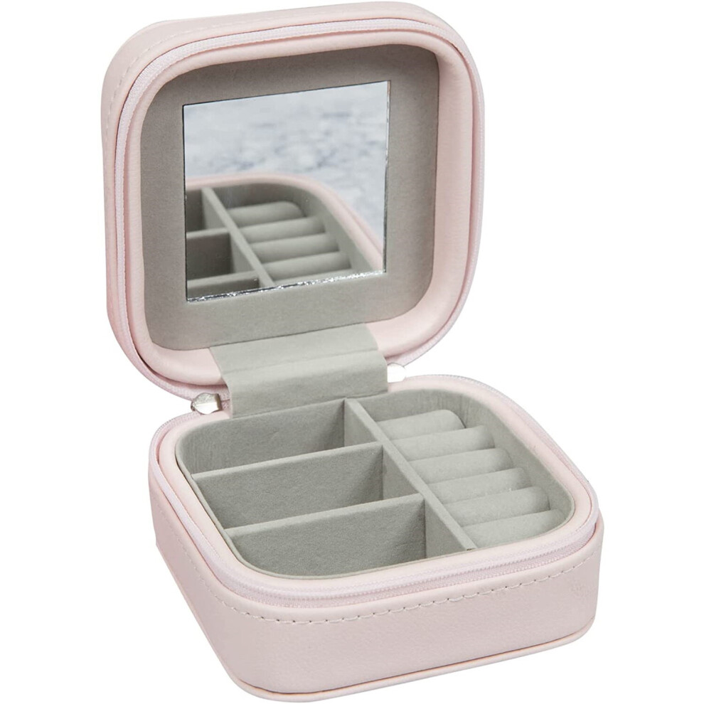 Widdop Sophia Blush Leatherette Storage Jewellery Box Gift Collection