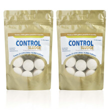 Swell UK Pond Sludge Remover & Cleaner Pack of 2 - Water-Soluble Bacteria Nuggets, Treats Up to 12,000 gal (26,276 L)
