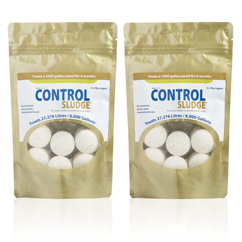 Swell UK Control Pond Sludge Remover and Pond Cleaner - Pack of 2