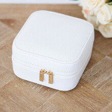 Widdop Sophia White Leatherette Storage Jewellery Box Gift Collection