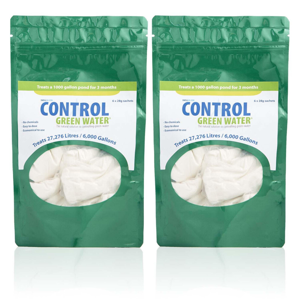 Swell UK Pond Green Water Control Treatment & Pond Cleaner - Pack of 2