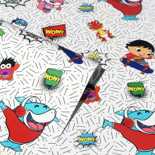 Children Cartoon Ryan's World Crew Superhero Bedroom Nursery Wallpaper