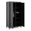 Barcelona Wardrobe with 2 doors in Matt Black 5