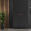 Barcelona Wardrobe with 2 doors in Matt Black 7
