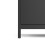 Barcelona Wardrobe with 2 doors in Matt Black 2