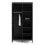 Barcelona Wardrobe with 2 doors in Matt Black 4
