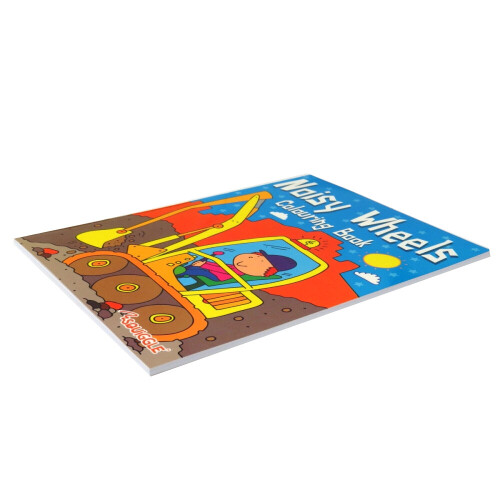 Childrens Colouring and Activity Book, Noisy Wheels 1