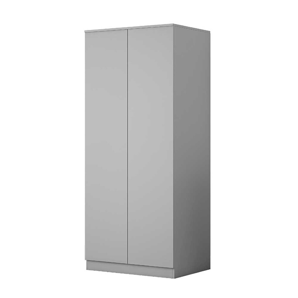 (Matt Grey) Narvik 2 Door Wardrobe - Modern Bedroom Furniture