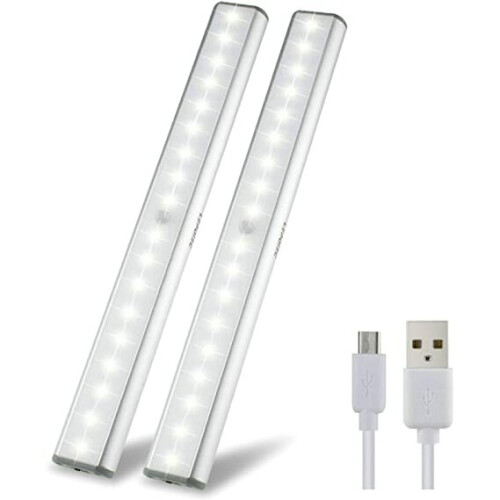 USB Rechargeable Light Wireless LED Motion Sensor Closet Home Lamp