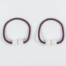 (2 Pack, Dark Purple) Curtain Tiebacks Tiebacks for Curtains Creative Curtain Clips Buckles Curtain Tie