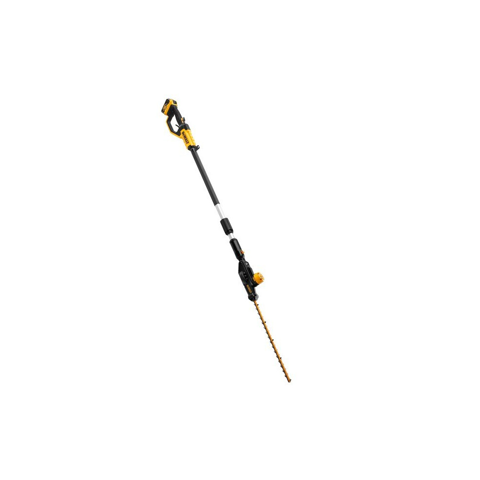DEWALT DCMPH566P1-GB 55cm 18V XR 1x 5Ah Li-Ion Cordless Pole Hedge Trimmer Kit