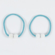 (4 Pack, Light Blue) Curtain Tiebacks Tiebacks for Curtains Creative Curtain Clips Buckles Curtain Tie