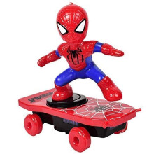 Spiderman Electric Skateboard 360° Rotation Music With Light Kids Toys Xmas Gift