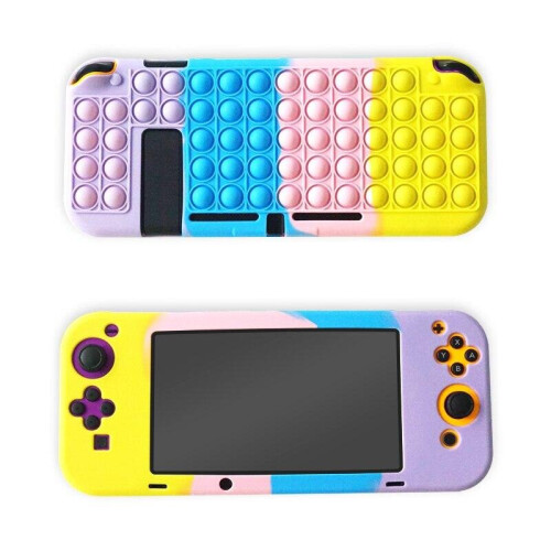 (02) Silicone Case for Nintendo Switch With Pop it Fidget Toy