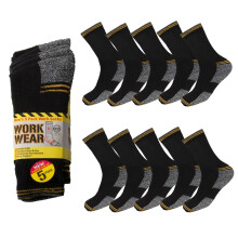5 Paires de chaussettes de travail pour hommes, chaussettes épaisses et rembourrées pour bottes 6-11
