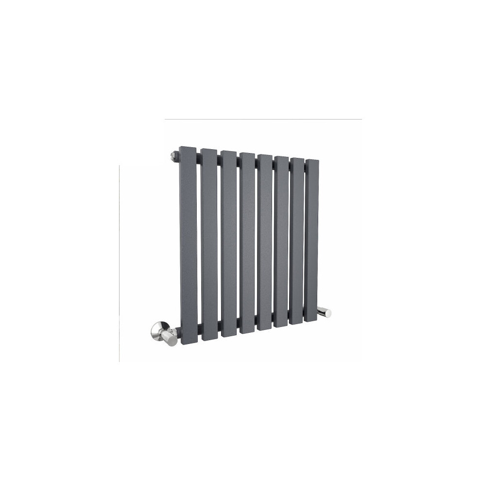 Lulea 600 x 550mm Anthracite Single Rectangular Panel Horizontal Radiator