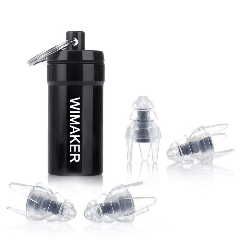 Sleeping Earplugs,Liquid Silicone Rubber 2 Pairs Different Sizes