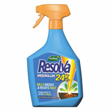 Resolva 24H RTU Weedkiller 1L (20300465) - Ready-To-Use Glyphosate and Diquat, Kills Weed and Root Fast