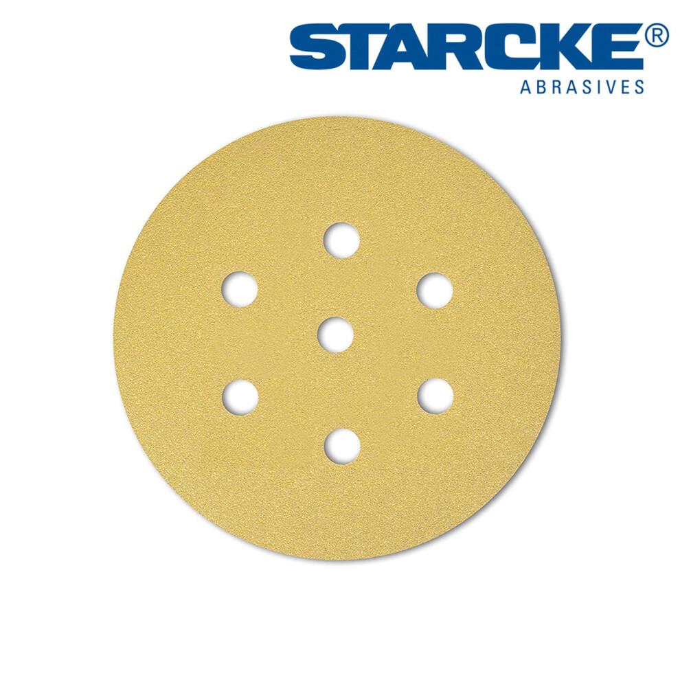 Starcke 150Mm Sanding Discs Hook & Loop Grit 180 - 50 Pack