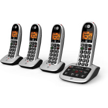 BT 4600 Big Button Advanced Call Blocker Home Phone with Answer Machine, Quad Handset Pack