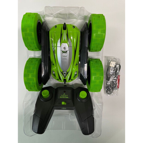 KIDS STUNT REMOTE CONTROL CAR DOUBLE SIDE ROLL EXTREME 360 SPINNING 1
