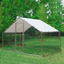 (3X2x2M) FoxHunter Chicken Run Cage Walk In Coop Poultry Hen Rabbit Kennel Hutch Metal