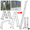 4.7M Aluminium Folding Ladder Step 14in1 Multi-Purpose Scaffold Ladder 1