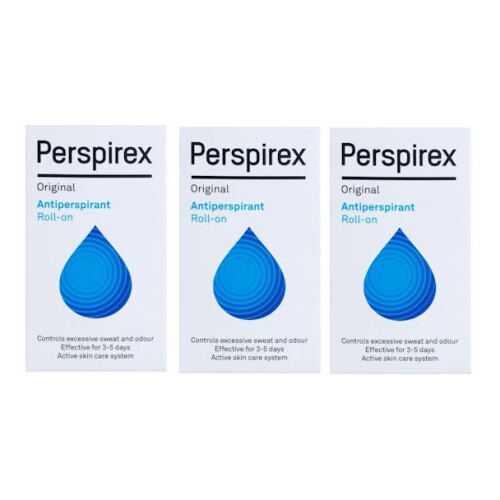 Perspirex Original Antiperspirant Roll On 20ml - Pack of 3