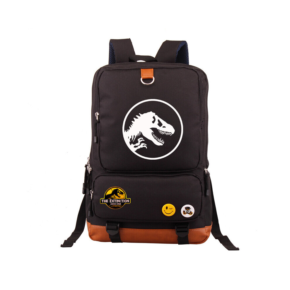 Ailijia (Black) Luxurious Jurassic World Park Backpack Rucksack Black