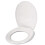 Heavy Duty Toilet Seat Soft Close White Oval Shape Quick Release Fixing Hinges 2