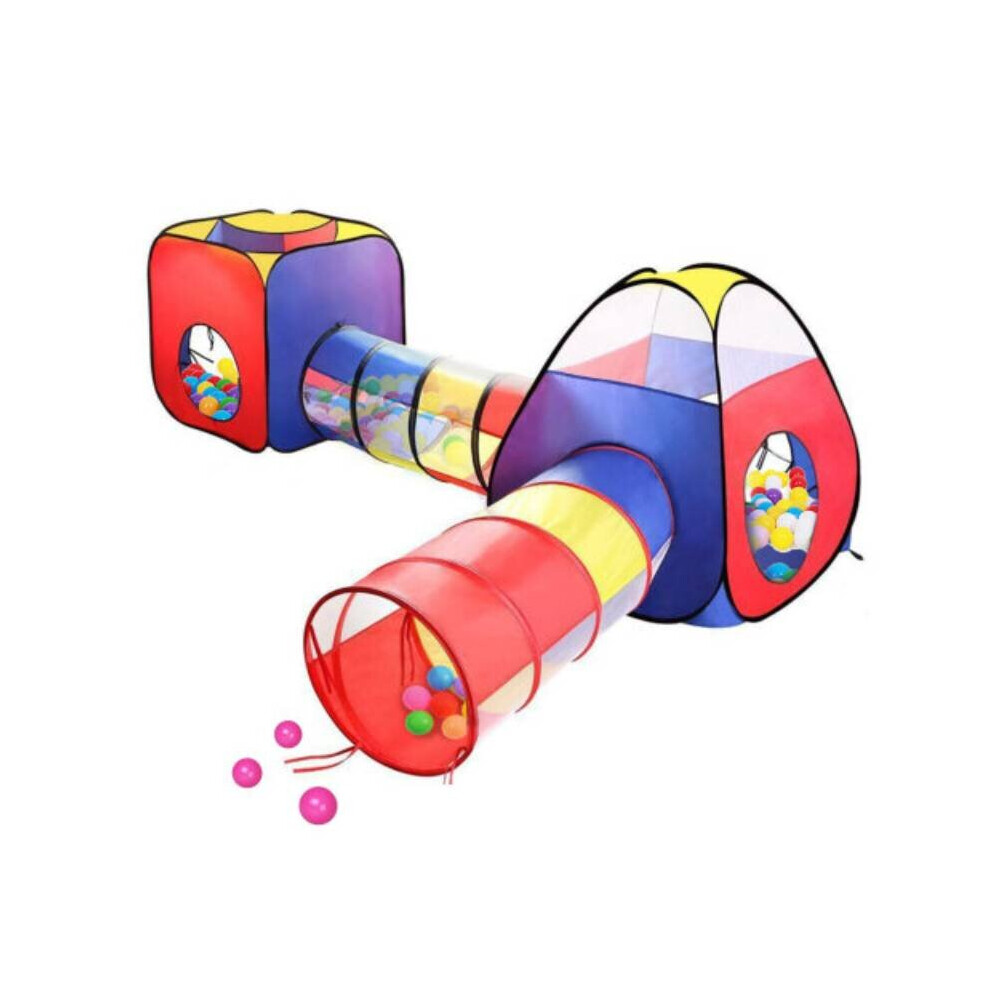 Kids Play Tents Pop Up Tunnel Baby Toddler Crawl Balls Pit Playhouse Portable-image-OPC-P7N6VYF-NEW