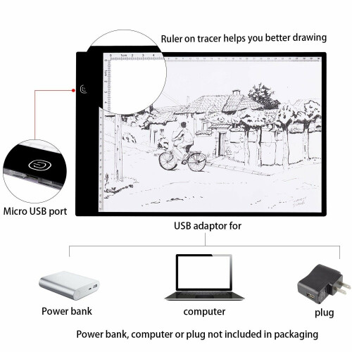 A4 Ultra-thin Portable LED Drawing Pad Tracing Light Box Track Light 1