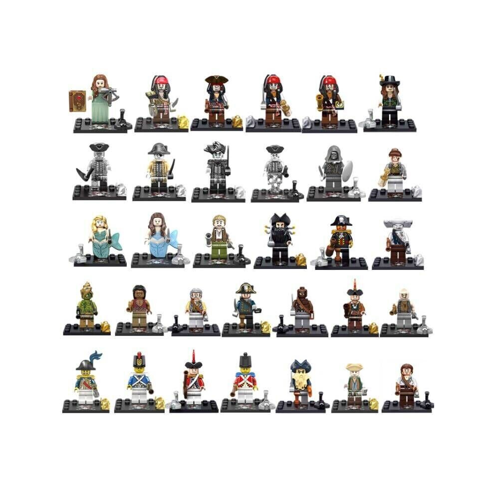 32pcs Pirates Of The Caribbean Minifigures Toys Fit Lego On Onbuy