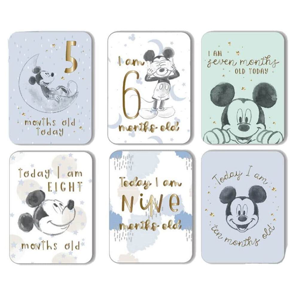 Disney Baby Mickey Mouse Milestone Cards Baby Shower Nursery Gift
