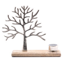 Widdop Decor Tree of Life on Plinthe Single Tea Light Candle Holder