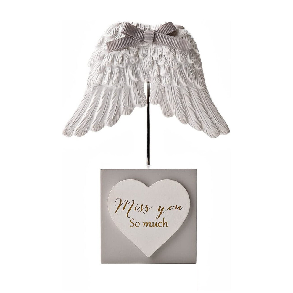 Widdop Thoughts Of You Angel Wings Mini Plaque "Miss You So Much"