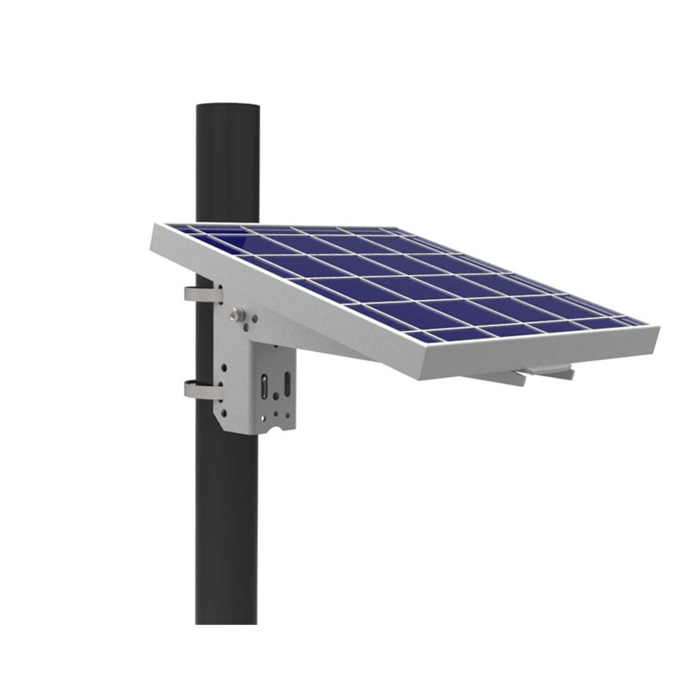 (Small Single Panel Mount - upto 300mm Panel) Solar PV Panel Pole mounting adjustable size lamp post side utility post mount