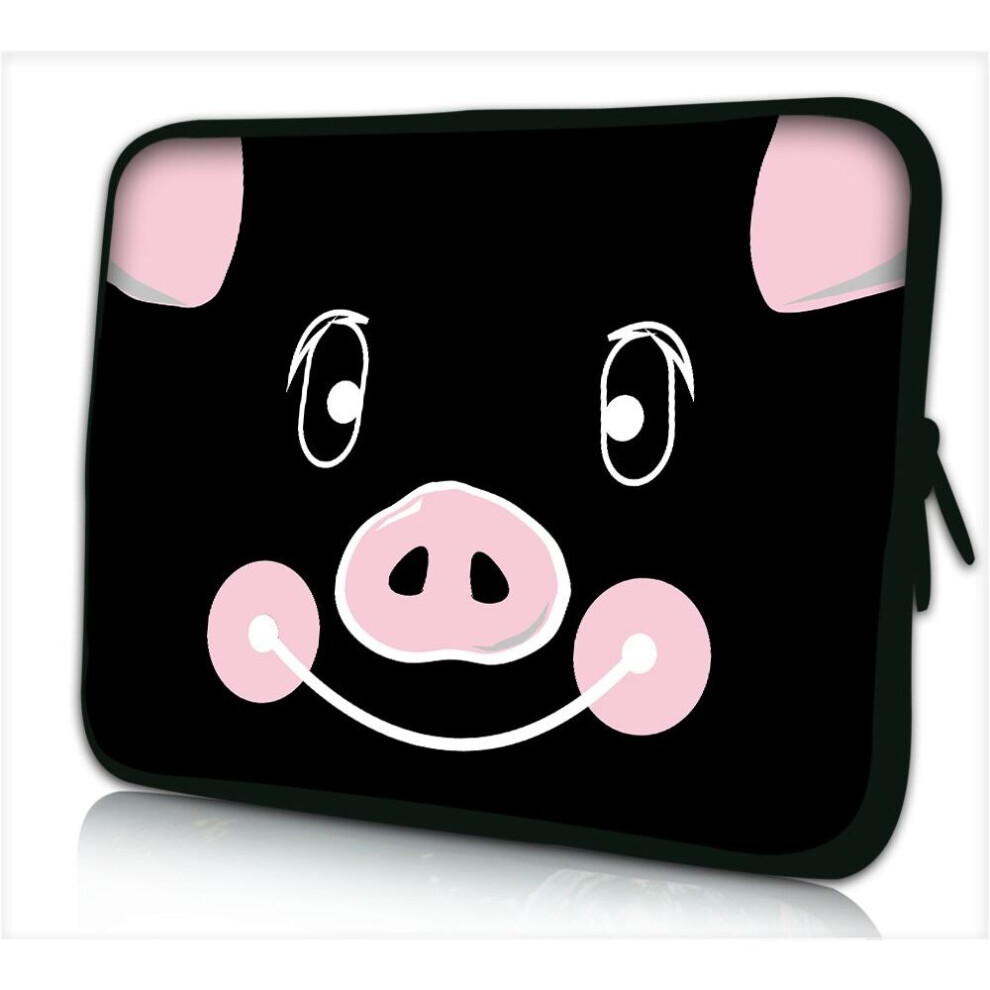 (Pig) 17" Inch Tablet Laptop Notebook Sleeve Case Bag Multicoloured 5056543412621
